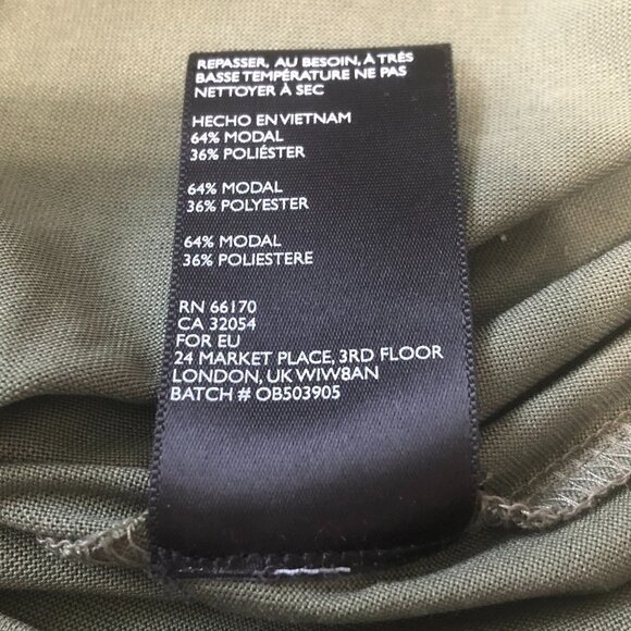 URBAN OUTFITTERS Silence + Noise Romper Women's Size Small Olive Tristin V Neck - Picture 8 of 11